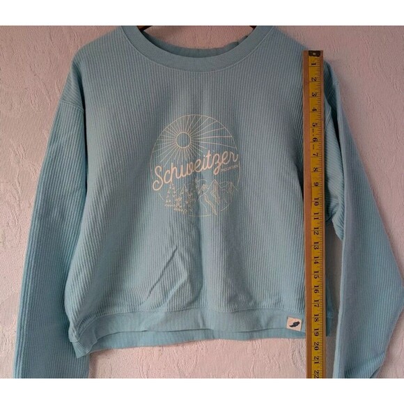 Unwind By League Sweater Turquoise Schweitzer Mountain Relax Fit Cozy XL - Picture 9 of 9